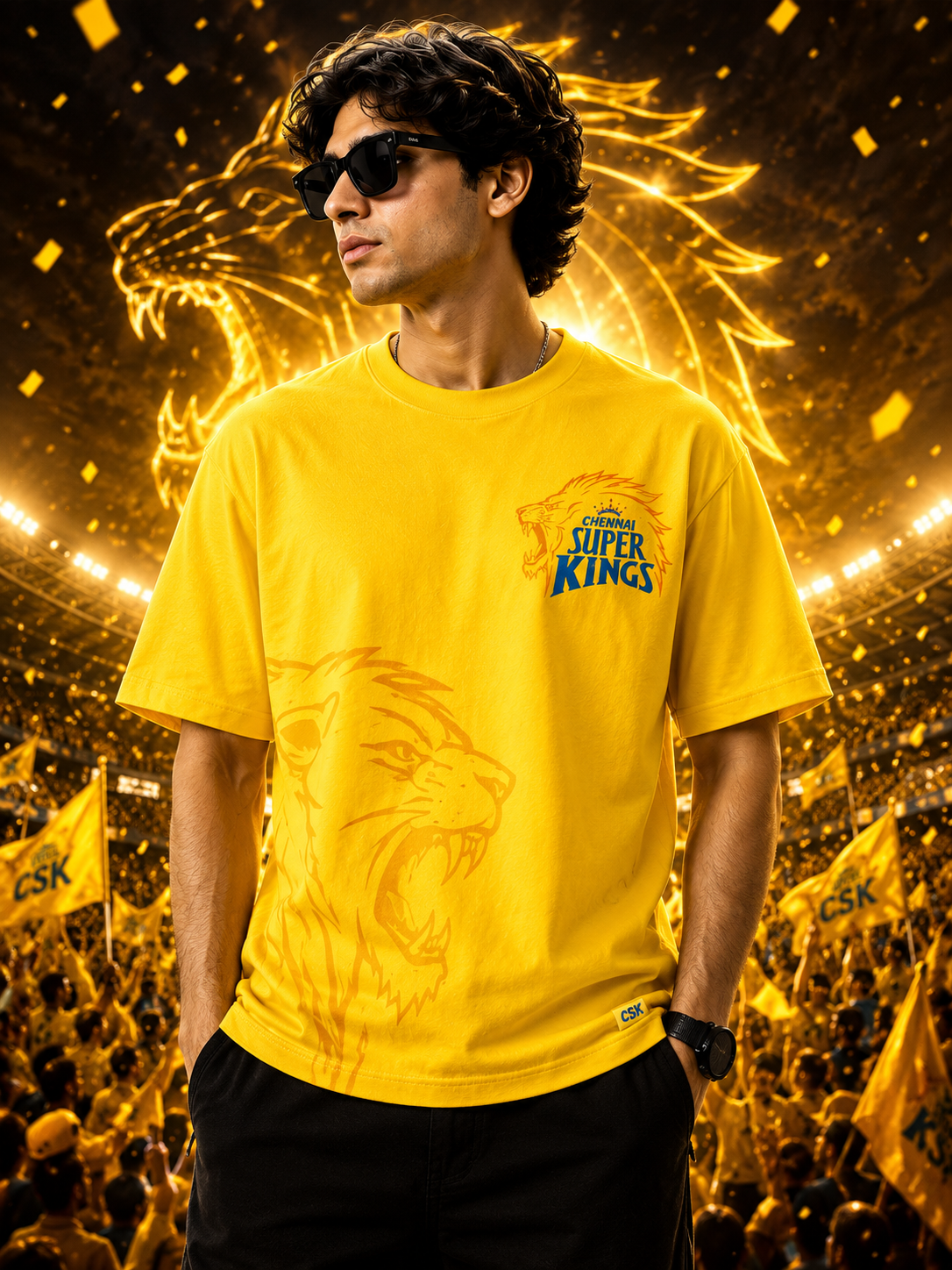 CSK Yellow Army Graphic Tee